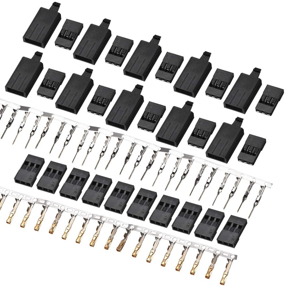 XYWHPGV Servo Wire Plug Connectors for RC JR Futaba Male and Female 10 Pairs(30708 c5703 4d7d2 a7630 9d817 d01c7