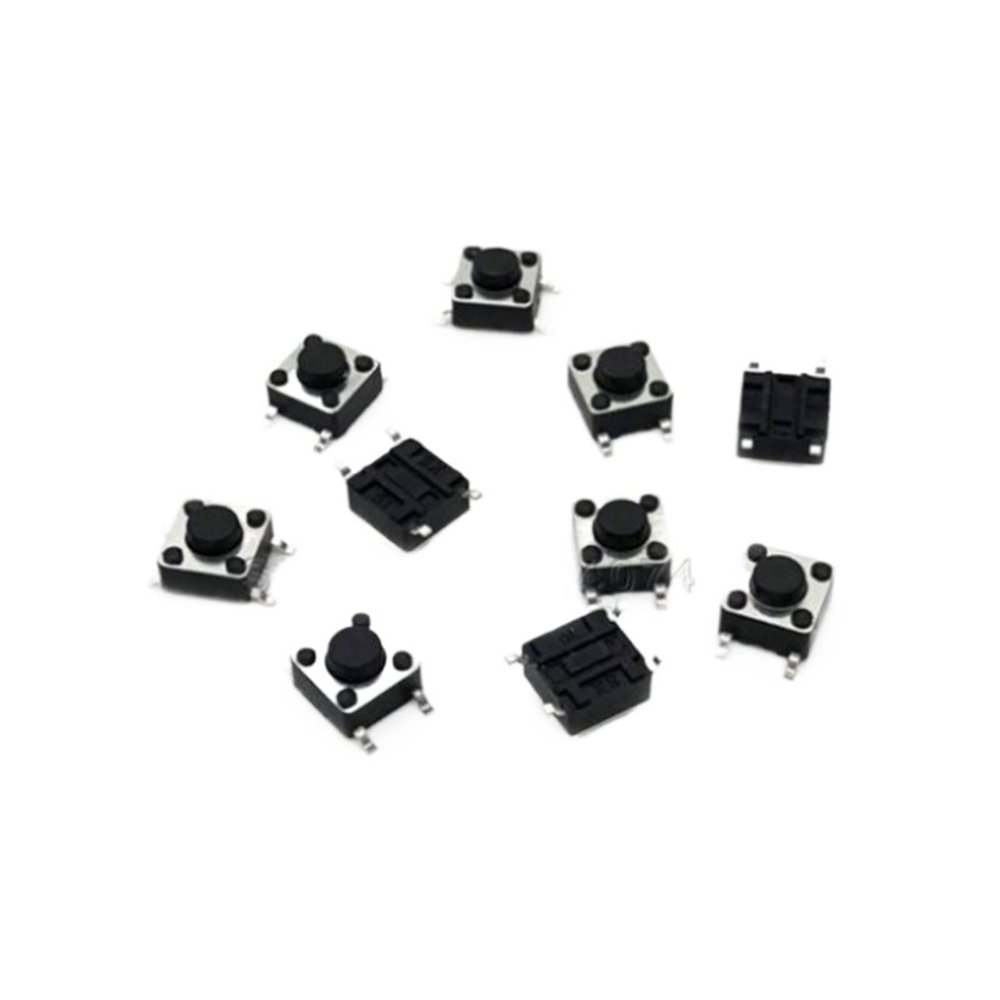 100PCS SMD Switch 6 * 6 * 4.3mm 6 * 6 * 5mm 6mm 7mm 6X6 4Pin Tactile Tact Push Button Micro Switch Self-Reset Switches
