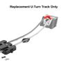 Replacement Part for Hot Wheels Track Builder Unlimited Power Boost Box Playset - GNJ01 ~ Replacement Red U-Turn Track Piece view 4
