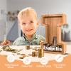 JOOMLAFLY Wooden Letter Piggy Bank for Kids Larger Letter Piggy Bank for Boys and Girls Personalized Piggy Bank Initial Coin Bank Wood Kids Money Bank for Birthday and Festival view 2