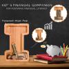 JOOMLAFLY Wooden Letter Piggy Bank for Kids Larger Letter Piggy Bank for Boys and Girls Personalized Piggy Bank Initial Coin Bank Wood Kids Money Bank for Birthday and Festival view 3