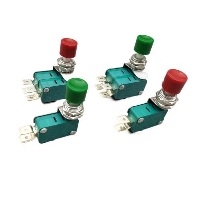 12mm DS-438 DS-448 Momentary Push Button Switch Micro Switch 16A/250V Red Green (Color : Ds-438-g) (Color : Ds-438-g)