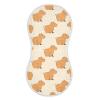 JHKKU Muslin Burp Cloths for Baby Boys and Girls - 1-Pack Ultra Absorbent Cute Capybara Muslin Washcloths, Newborn Towel, Milk Spit Up Rags, Burp Cloth Bib for Unisex, 22 x 11 Inch view 1