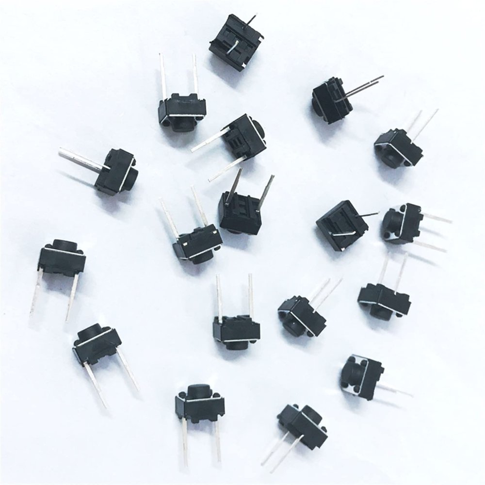 100PCS Tactile Push Button Switch 6x6x4.3 5 6 7mm 4.3 mm DIP-2 Key Micro Switch 6 * 6 * 5 4.3 6mm 7mm 2P 0.5A 12V