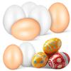 ABOOFAN Plastic Easter Fake Eggs 40Pcs Artificial Chicken Egg Brown White Eggs for Craft Nest DIY Painting Toy Easter Party Home Decor view 1