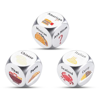 11th Anniversary for Women Men Food Decision Dice Decider Gifts for Boyfriend Husband Wife Girlfriend Couple Date Night Gifts for Friends Women Birthday Valentines Gifts for Him Her