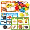 Coogam Sorting Toy for Toddlers, Animals Dinosaurs Fruits Vehicles Foods Fishes Balls Farm Playset, Fine Motor Montessori Game Preschool Educational Learning Gift for Year Old Kids view 1
