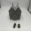 HAUTICO Miniature Buildings, Architecture Terrain Scenery for 18mm RPG Tabletop Wargame, DND, Paintable (HVillageHouses3-1) view 2