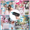 POPUPARTY Gender Reveal Money Gun Shooter with Pink and Blue Prop,Gender Identification of Boys and Girls,Handheld Spray Gun for Party view 2