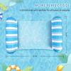 1 Pack Pool Float Adults 4-in-1 Water Hammock Float,Saddle, Drifter,Lounger Inflatable Pool Floats for Swimming Pool, Beach, Hammock Pool Float view 4