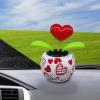 Solar Powered Dancing Figurines Toy | Solar Dancing Figurines | Valentine Solar Dancing Toys | Solar Dance Flower | Heart Swing Dancing Flower In Pots | Dashboard Solar Heart Flower Car Accessorie, 1 view 3
