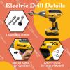 Hibility Kids Tool Set with Tool Box & Electronic Toy Drill, Pretend Play Kids Construction Kits, Toy Tools for Toddlers 3-5, Kids Tool Sets for Boys Ages 4-6 view 2