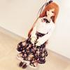 niannyyhouse 1/3 1/4 1/6 BJD Dolls Clothes White Dresses Floral Skirt Bow Headdress Socks Garden Set Ball Jointed Dolls Accessories Dress Up Gift (1/6BJD) view 3