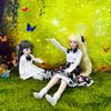 niannyyhouse 1/3 1/4 1/6 BJD Dolls Clothes White Dresses Floral Skirt Bow Headdress Socks Garden Set Ball Jointed Dolls Accessories Dress Up Gift (1/6BJD) view 4