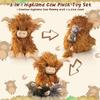 5 Pcs Highland Cow Stuffed Animal, 14" Fluffy Stuffed Highland Cow Plush Toys with Babies Inside Mommy Scottish Highland Cows with 4 Baby Calves for Kids Christmas Birthday Surprise Gift view 2