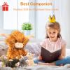 5 Pcs Highland Cow Stuffed Animal, 14" Fluffy Stuffed Highland Cow Plush Toys with Babies Inside Mommy Scottish Highland Cows with 4 Baby Calves for Kids Christmas Birthday Surprise Gift view 4