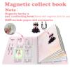 Daniel Axel Magnetic Collecting Book,Paried with Magnetic Paper Doll for Use,Gift for 3+ Year Old Girls Toddler-Only Include Magnetic Collecting Book,Not Include Paper Doll Accessories view 2