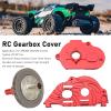 Pyhodi RC Gearbox Cover, Aluminum Alloy Transmission Box Housing with Gear Wheel and Pinion, for ARRMA SENTON Granite Typhon 1/10 RC Car, High Strength, Quiet Operation, Light Weight, Red view 3
