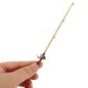 Kisangel Fishing Rod Doll House Decoration - 3 Piece Miniature Fishing Pole Set with Alloy and Wooden Materials for 1 12 Scale Dollhouse Decor view 4