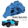 Pyhodi RC Gearbox Cover, Aluminum Alloy Transmission Box Housing with Gear Wheel and Pinion, for ARRMA SENTON Granite Typhon 1/10 RC Car, High Strength, Quiet, Light Weight, Dark Blue view 3