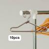 10x Mini Doll Clothes Hanger Miniature Clothes Stand,Doll Closets Accessories, Mini Toy Metal Dress Outfit Holder, M view 2