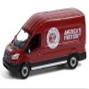 2015 Transit LWB High Roof Van Burgundy Motorcycle Sales & Service Route Runners Series 3 1/64 Diecast Model by Greenlight 53030B view 1