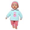 Lissi: Baby Doll Billie & Little Bear - 15" Blue & Pink - 8 Piece Set W/ Stuffed Teddy Bear, Extra Outfit, Food Accessories, Pretend Play Kids Age 2+ view 2