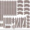 Wooden Train Track - Track Pack #3 - Made in USA - 37 Pieces view 1