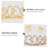 balacoo 1set Birthday Party Crown and Etiquette Belt Crown Sash Decor for Birthday Celebration Shoulder Strap Hot Stamping Eye-catching Party Accessory for Women and Girls view 2
