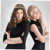 balacoo 1set Birthday Party Crown and Etiquette Belt Crown Sash Decor for Birthday Celebration Shoulder Strap Hot Stamping Eye-catching Party Accessory for Women and Girls view 4