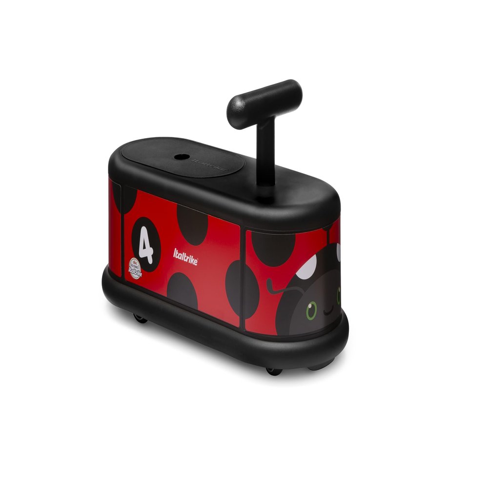 Italtrike La Cosa Ride On Toy for Toddlers & Kids, Indoor & Outdoor Use, Safe Design, Sturdy 360-Degree Child-Safe Wheels, Features Storage Compartment, 1-6 Years, Made in Italy (Ladybug)