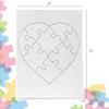 Hygloss 6 Blank Heart Puzzles  6 x 8 Inches  Ideal for Valentines Day Crafts  Write, Draw, and Decorate  8 Pieces Each view 2