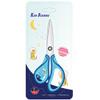 SLEMOON 7" Real Left handed Student Scissors, Premium Stainless Steel Blades Shears for Age 8~12,Ergonomic Semi-Soft ABS Rubber Grip, Suitable for School, Office and Family Daily Use,Blue view 1
