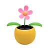 GEUGECY Genikeer Solar Powered Dancing Flower Toys, Cute Bee Butterfly Solar Powered Shaking Head Dancing Flower Car Ornament Dashboard, Flower for Car Dashboard Office Desk Home Decor view 1