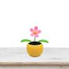 GEUGECY Genikeer Solar Powered Dancing Flower Toys, Cute Bee Butterfly Solar Powered Shaking Head Dancing Flower Car Ornament Dashboard, Flower for Car Dashboard Office Desk Home Decor view 2