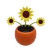 GEUGECY Genikeer Solar Powered Dancing Flower Toys, Cute Bee Butterfly Solar Powered Shaking Head Dancing Flower Car Ornament Dashboard, Flower for Car Dashboard Office Desk Home Decor view 1