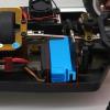 ALBARAY Upgrade Parts Compatible with Wltoys 104001 Aluminum Alloy Servo Mount Upgrade Parts for Match 1/10 RC Car (Color : Blue) view 4