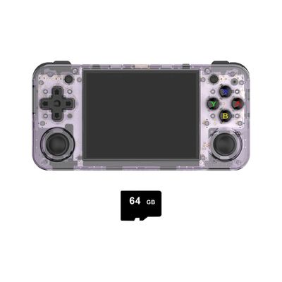 ZYGLO RG35XX Handheld Retro Arcade Game Console, 3.5-inch IPS Screen Linux System, 64G 4800 Games (Purple)