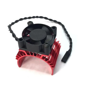 ALBARAY Upgrade Parts Compatible with Wltoys for YSIDO RC Car 540 550 3650 3660 3665 Brushless Electric Motor Cover HeatSink Cooling Fan 124017 124016 Parts (Color : 4)