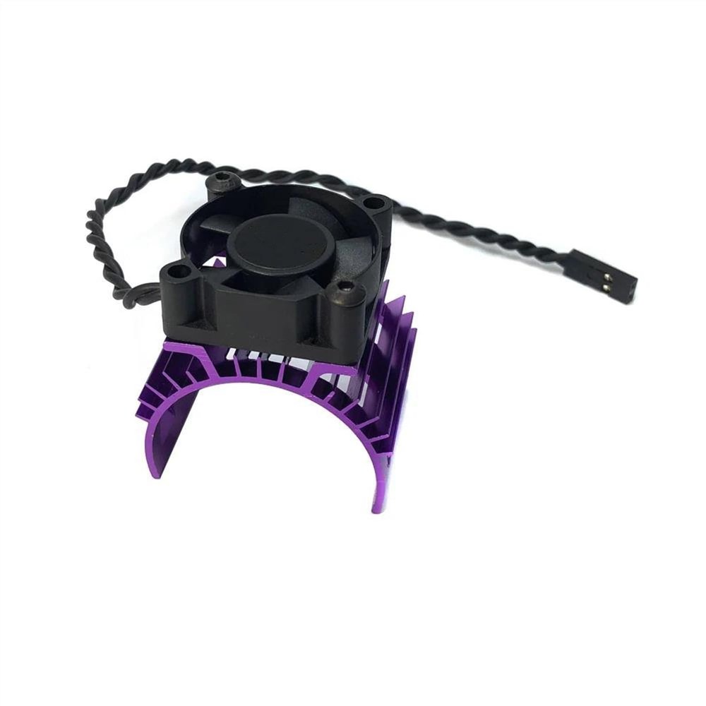 ALBARAY Upgrade Parts Compatible with Wltoys for YSIDO RC Car 540 550 3650 3660 3665 Brushless Electric Motor Cover HeatSink Cooling Fan 124017 124016 Parts (Color : 3)