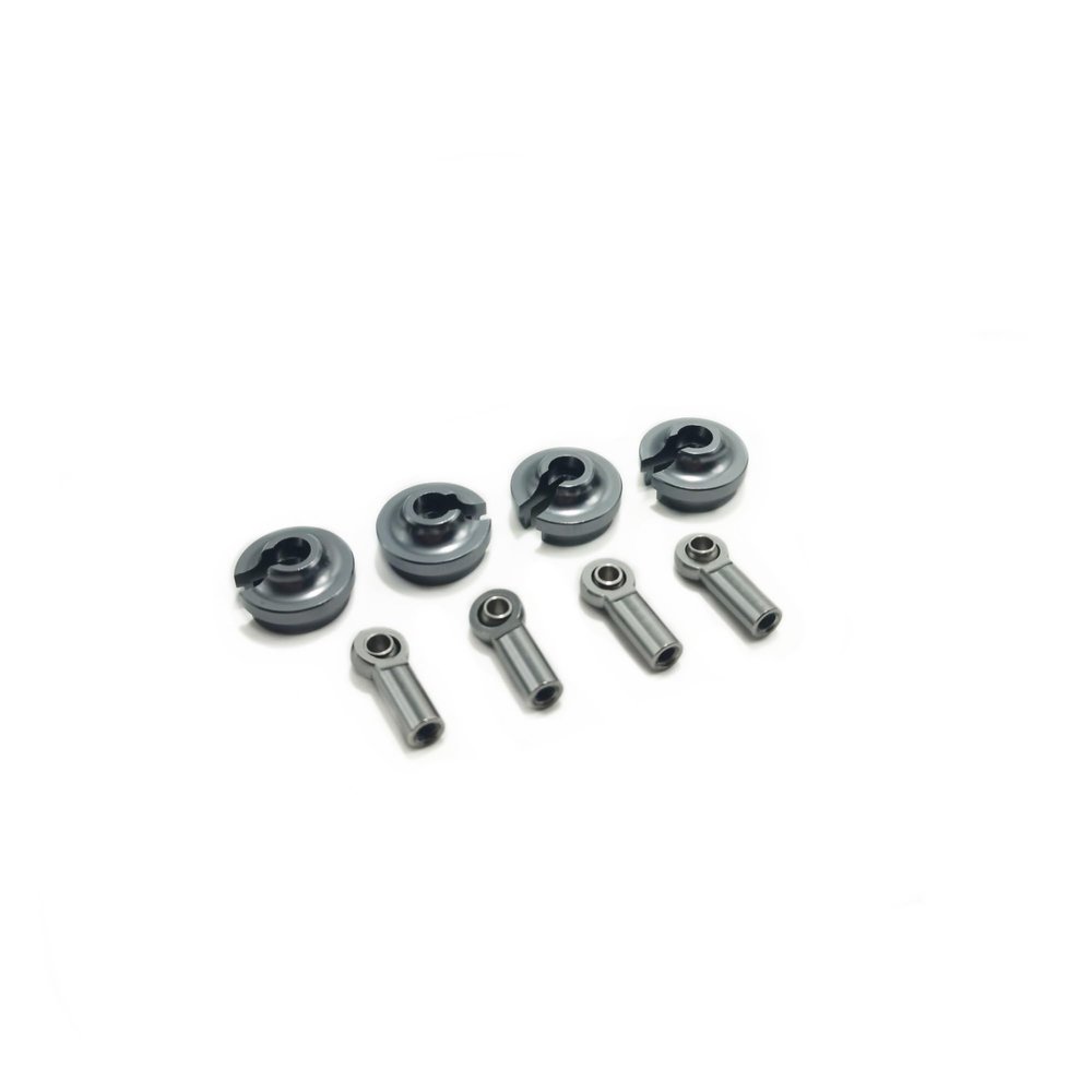 ALBARAY Upgrade Parts Compatible with Wltoys 144001 124019 Metal Shock Absober Spring Mount Accessories Parts (Color : 3)