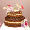 10pcs Mothers Day Cake Toppers Golden Acrylic Mom Cupcake Picks Holiday Cake Decorations for Happy Mothers Day Birthday Party Supplies view 2