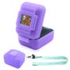 Silicone Cover Case for Bitzee Interactive Toy Digital Pet, Silicone Protective Cover for Bitzee Virtual Electronic Pets, Digital Pet Accessories for Bitzee with Lanyard, Purple (Case Only) view 1