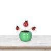 GEUGECY Happy Dancing Solar Flower - Solar Sunflower Ornament | Solar Powered Car Dashboard Decor, Shaking Head Car Ornaments for Dashboard view 3