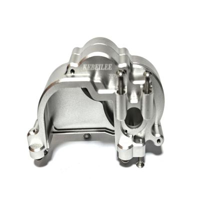 KEBEILEE CNC Aluminum Center Transmission Housing for LOSI RZR 1/10 (Silver)