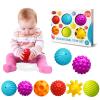 ROHSCE Baby Balls for Toddlers 1-3, Bath Toys for Babies 6-12 Months, Infant Soft Sensory Balls Set, Montessori Bathroom Shower Teether Gift for Boys Girls 6 Pack view 1