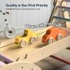 BlueWood Pikler Triangle Set 7in1 Foldable Baby Climbing Toys Wooden Montessori Climbing Set with Arch&Ramp&Ladder Baby Climber Indoor Jungle Gyms for Toddlers Montessori Toys - Mauve Pink view 2