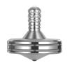 LOQATIDIS Precision Metal Spinning Top, The Easiest to Spin, Long Spin time Exceed 8 Mins, Support Handstand Rotation, Kill Time Relief Stress ADHD Anti-Anxiety Fidget Toys (M, Silver) view 1
