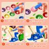 2 in 1 Magnetic Color and Number Maze Magnet Alphabet Counting Car Puzzle Double Sided Board Fine Motor Skills Montessori Preschool Toys for Boys and Girls (Color1, One Side) view 3