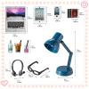 12Pcs Dollhouse Miniature Laptop Computer Tablet Phone Lamp Book Glasses Coffee Headset Simulation Accessories 1/12 1/6 Toy Pad Play Set Fits Barbie Doll Girl Mini Drink Party Office (Bule) view 2